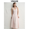 VIMAGE纬漫纪低腰压着长裙U型领显瘦宽肩带连衣裙2025夏季新款V2377904 商品缩略图3