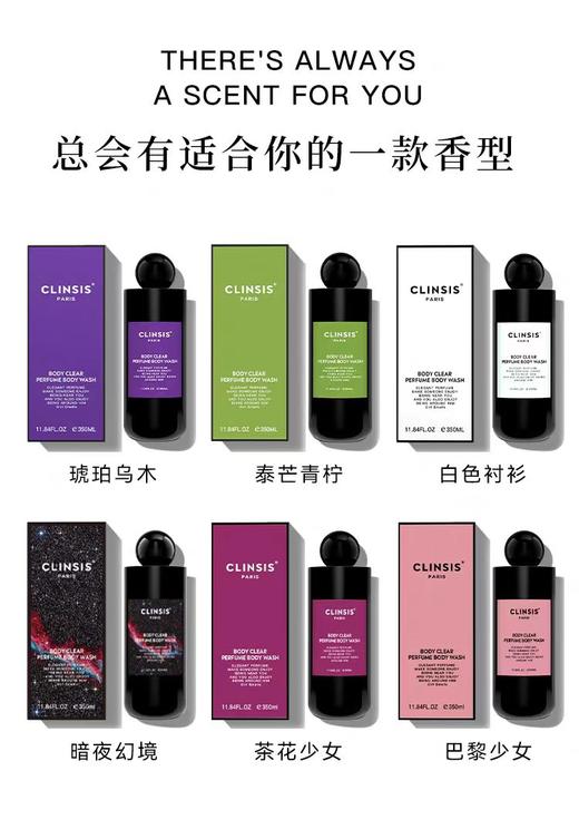 CLINSIS巴黎少女香氛沐浴露350ml++1中样 商品图0