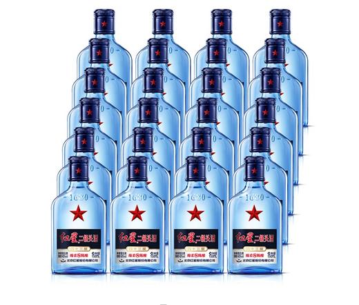 红星二锅头八年陈酿蓝瓶43度整箱150ml*24瓶 商品图1