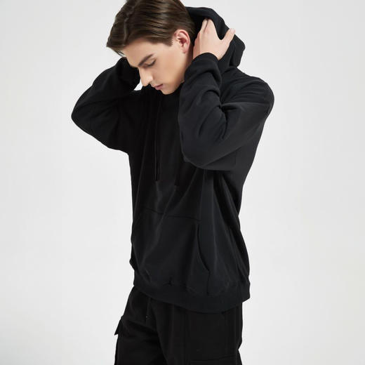 司纤 春季情侣款 重磅卫衣 宽松休闲 挺括有型 帽衫款/圆领款 多色可选 商品图5