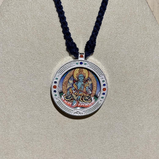 圆形嘎乌手绘唐卡 商品图5