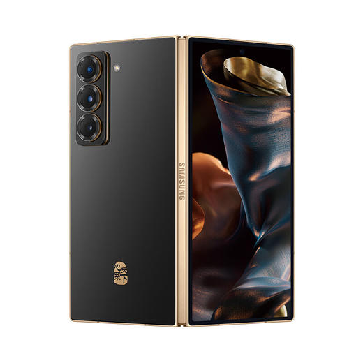 三星Samsung 心系天下 W25 AI手机 超大屏超轻薄 2亿像素 新一代Bixby 折叠屏手机 16GB+512GB 陶瓷黑 商品图0