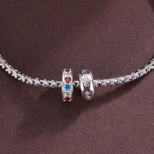 子佩集S925银【幸运法则】手链纯银【FYS-0003】时尚彩钻圈2501 商品图1