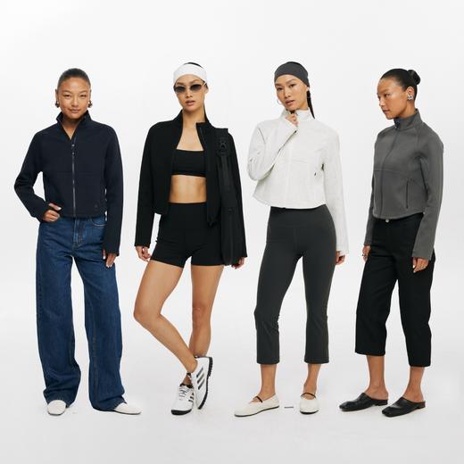 oneup运动空气层拉链夹克 商品图4