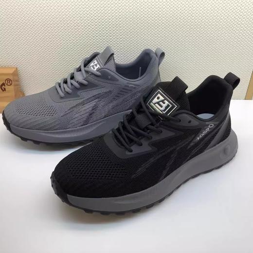 豪行2023年秋冬新品时尚休闲运动飞织简约男单鞋13323518 商品图5