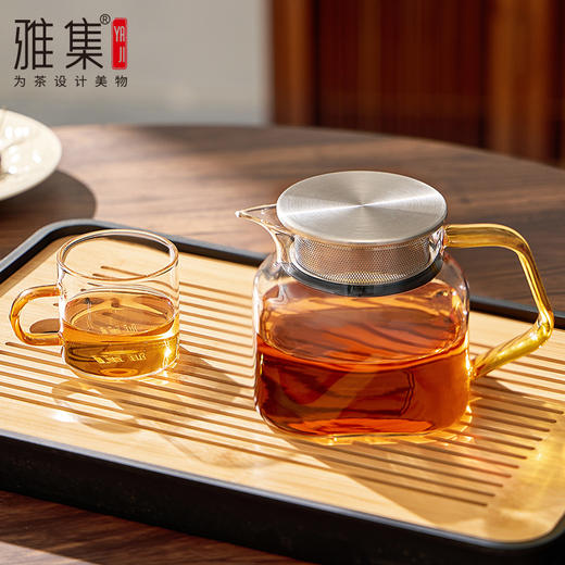雅集玻璃壶观玉泡茶壶600ml（光面款） 商品图3