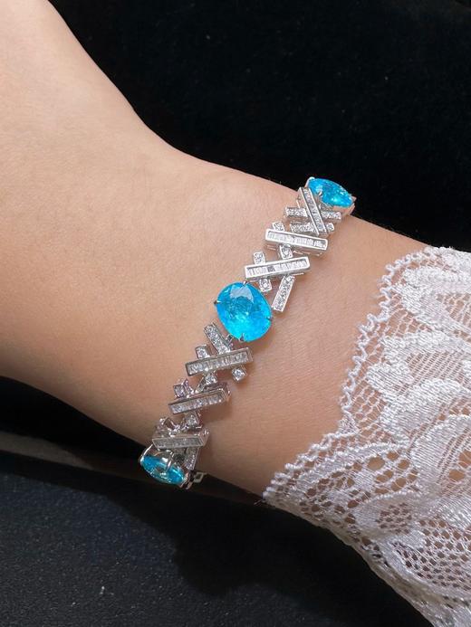 6.73ct刻面帕拉伊巴手链 商品图4