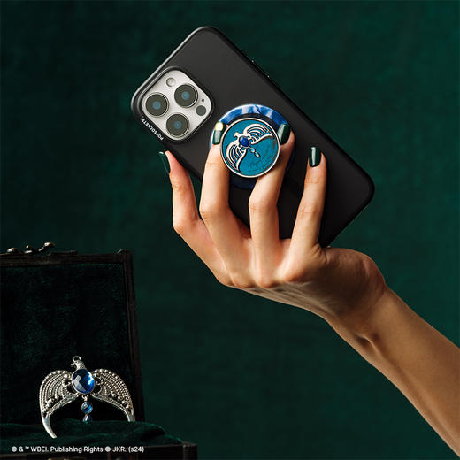 【哈利波特黑魔法】拉文克劳的王冠·MagSafe圆啪嗒 MAGSAFE磁吸手机气囊支架 Round圆啪嗒系列 蓝色 图腾 商品图3