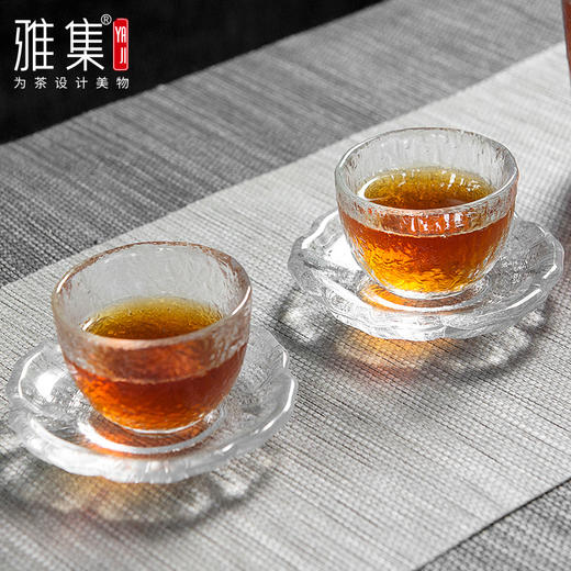雅集组合冰丝小鼓品茶杯40ml套装（2个小鼓/2个莲花杯垫） 商品图1