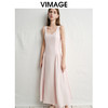 VIMAGE纬漫纪低腰压着长裙U型领显瘦宽肩带连衣裙2025夏季新款V2377904 商品缩略图2