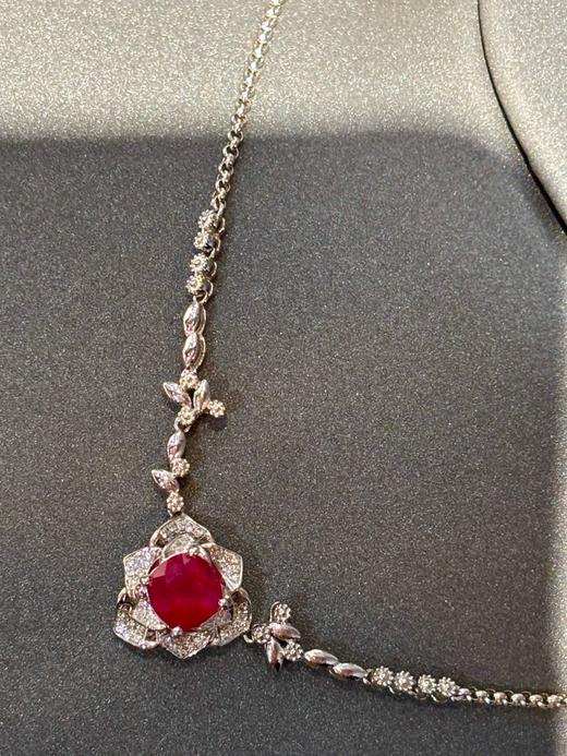 1.05ct刻面红宝石项链 商品图3
