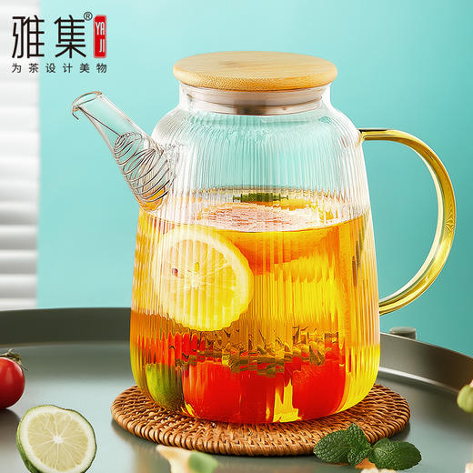 雅集棱影四季壶1800ml（竹盖款） 商品图2