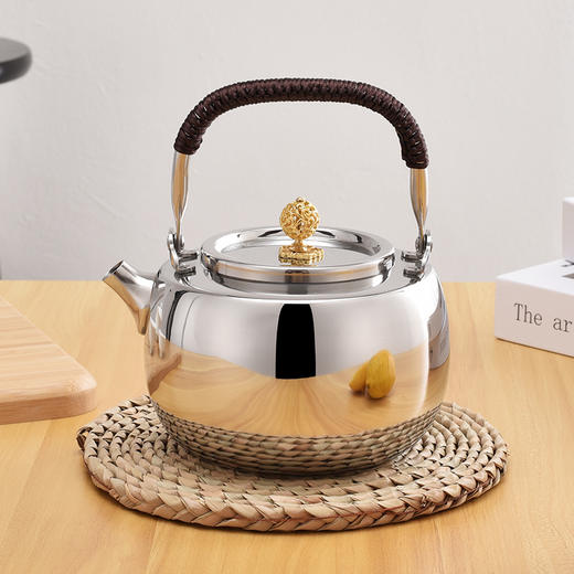 雅集煮水壶不锈钢提梁壶1000ml 商品图1