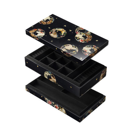 镶嵌“蝶恋花”主题双层首饰盒 商品图8