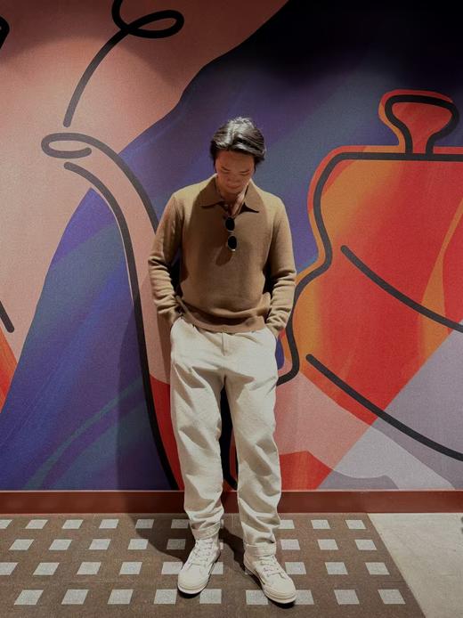 顺丰包邮52547洛诗琳老钱风秋冬精纺polo领长袖羊绒衫1032 商品图4