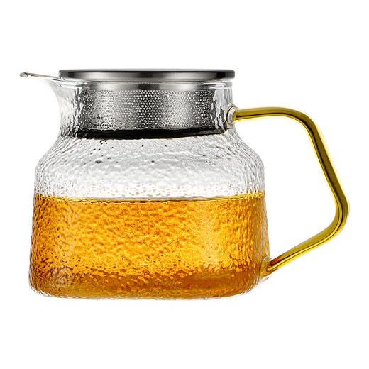 雅集玻璃壶观玉泡茶壶600ml（锤纹款） 商品图0
