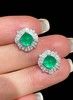 2ct糖塔祖母绿耳钉 商品缩略图0
