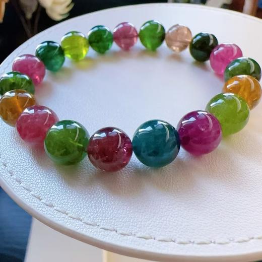 9mm-10mm单圈彩虹碧玺手串 商品图2