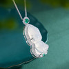 子佩集S925银【一念佛心】吊坠纯银【DZ018130】白玉髓(不含链)2501 商品缩略图2