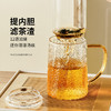 雅集玻璃杯锤纹筑茗杯550ml（斜纹款-琥珀把） 商品缩略图3