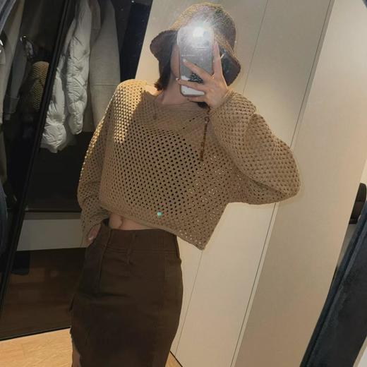 顺丰包邮52434洛诗琳新款复古美式重工洗褪毛边工装短裙865 商品图0