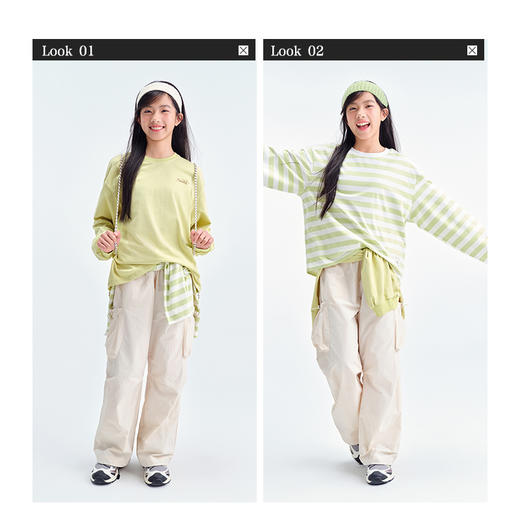 笛莎Deesha青少年女童裤子2025春季女童工装裤 商品图3