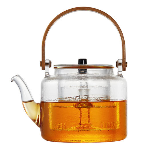 雅集蒸煮二用木把提梁壶1100ml（锤纹款/嵌套内胆） 商品图0