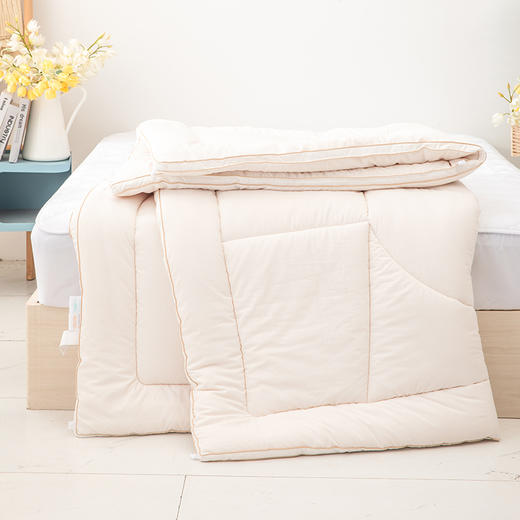 多喜爱 甄芯暖意大豆加厚冬被 蓬松柔软 磨绒面料柔软亲肤 科学配比 加厚暖感 分区绗缝设计织带工艺无纺布袋包装 商品图3