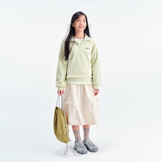 笛莎Deesha青少年女童裙子2025春季女童工装半裙 商品图1