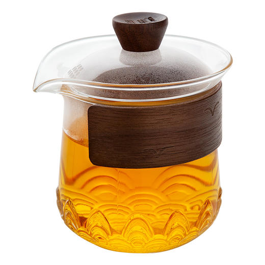 雅集茶具防烫玻璃盖碗250ml（祥云福袋） 商品图0