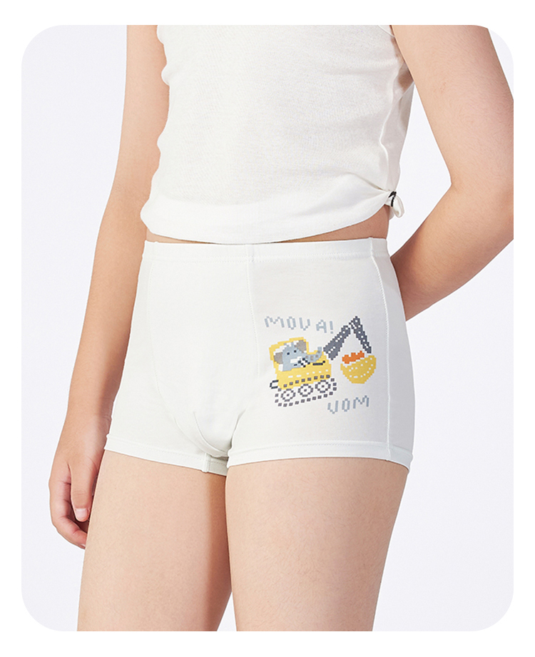 都市丽人平角男童内裤纯棉舒肤棉平角裤jkhb01