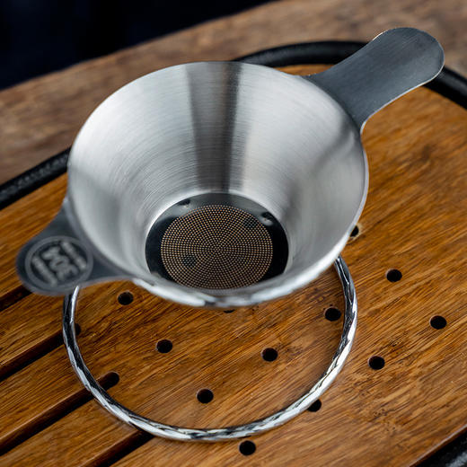 雅集茶具不锈钢双耳茶滤网7.3*12.8cm 商品图3