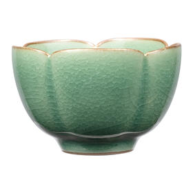 雅集茶具品茶杯花口杯100ml