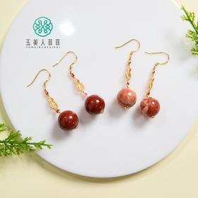 S925珊珊玉耳坠-约14mm-多样性发一