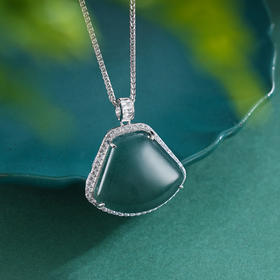 子佩集S925银【静谧之韵】套链纯银【YL-7421】时尚翡翠项链2501