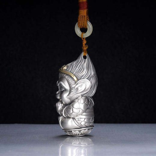 子佩集S999银【禅韵悟空】手把件纯银【SBJ410-1】手把件黑神话悟空2501 商品图2