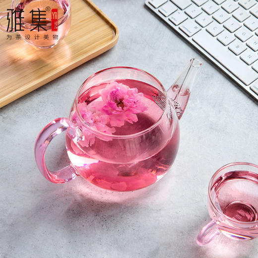 雅集玻璃壶花神壶650ml(樱粉) 商品图3