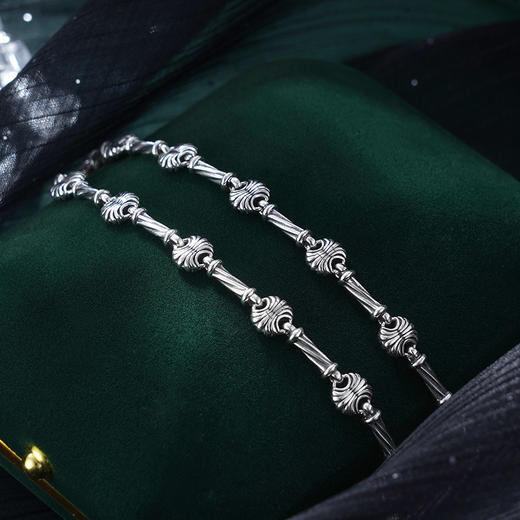 子佩集S925银【沙滩伴奏】项链纯银【XL-5931】原创2克罗心2501 商品图3