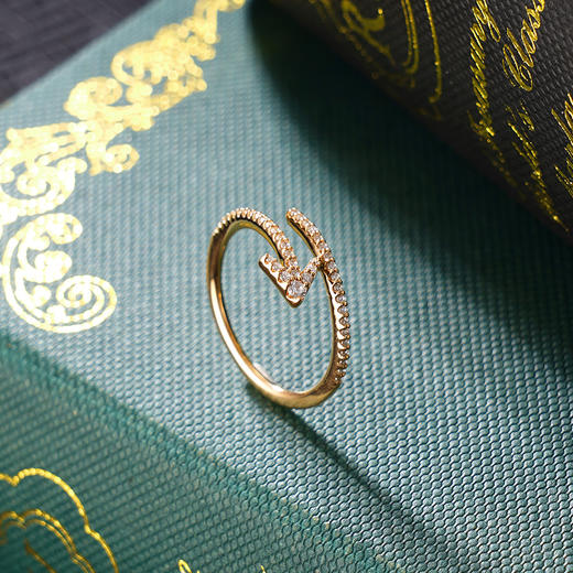 子佩集S925银【永恒之箭】戒指纯银【KK712R】时尚镀金2501 商品图0