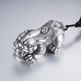 子佩集S999银【聚福神兽】手把件纯银【SBJ1116】手把件原创作品貔貅2501