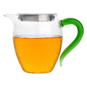 雅集茶具龙胆锤纹公道杯带茶隔