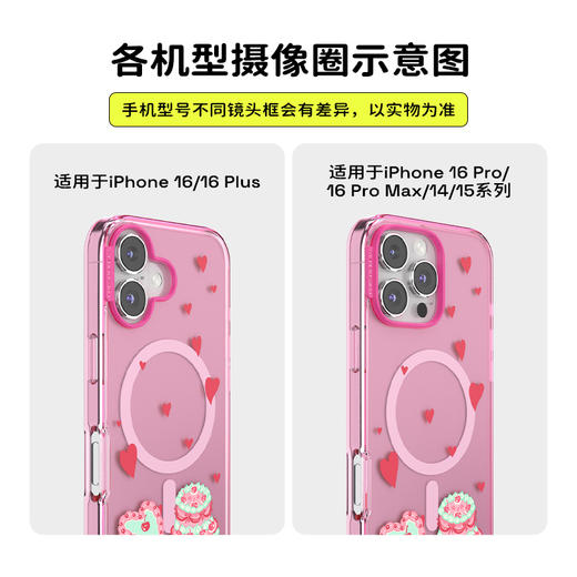 【甜】浪漫庆典 POPCASE手机壳 MagSafe Popcase磁吸款 粉色 蛋糕 爱心 iPhone 16/15/14 商品图2