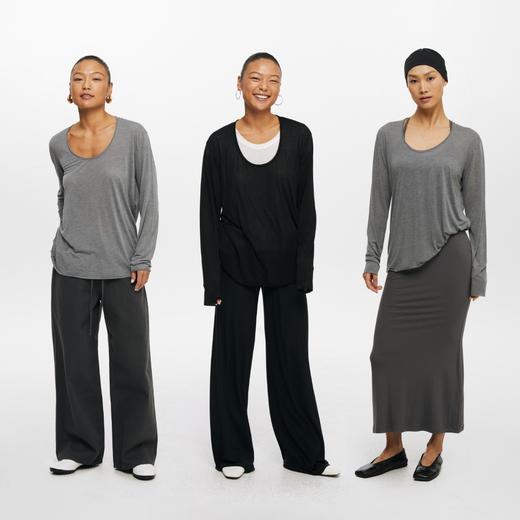 oneupU领散边宽松长袖 商品图4