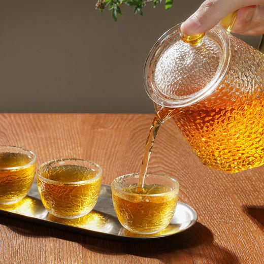 雅集茶具锤纹品茶杯冰丝小鼓（4个装） 商品图3