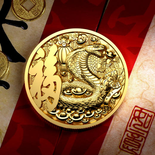 定亿个小目标纪念章/2025蛇年生肖纪念章 商品图5