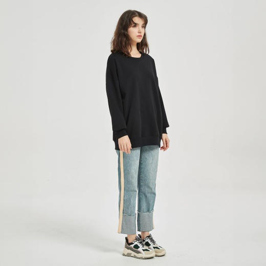 司纤 春季情侣款 重磅卫衣 宽松休闲 挺括有型 帽衫款/圆领款 多色可选 商品图3