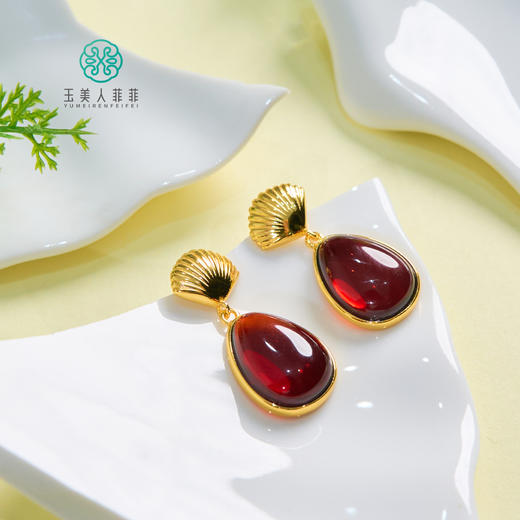 血珀耳坠 商品图0