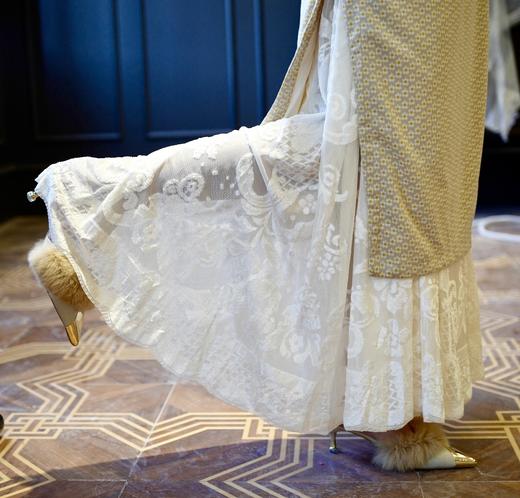 【玉壶冰】半身衬裙|旗袍百搭打底内搭半身裙蕾丝复古松紧腰均码半身裙遮胯显瘦长裙 商品图4