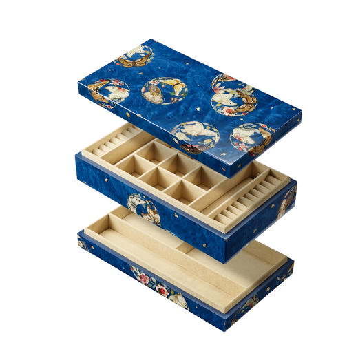 镶嵌“蝶恋花”主题双层首饰盒 商品图5