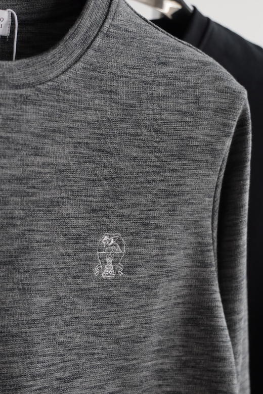 B.C 细华夫格 圆领长袖薄卫衣 CX191 商品图4